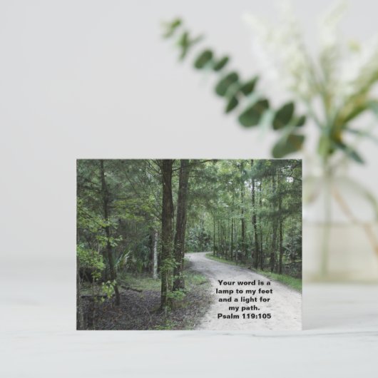 Het pad briefkaart (Staand voorkant)