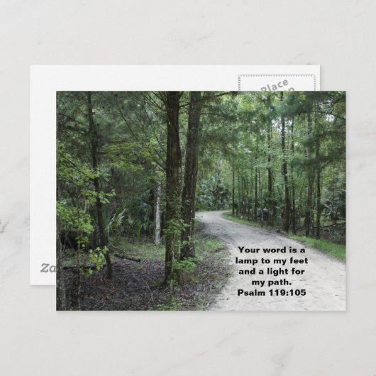 Het pad briefkaart (Voorkant / Achterkant)