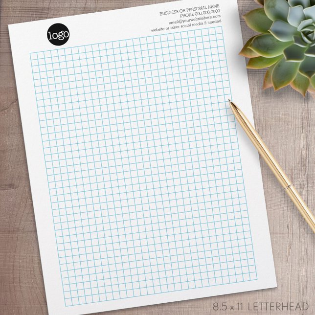 Het Pad Calcpad van de Grafiek van de techniek met Briefhoofd (Personalized Letterhead )