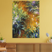 Het pad door de Irises Canvas Afdruk (Insitu (Woonkamer))