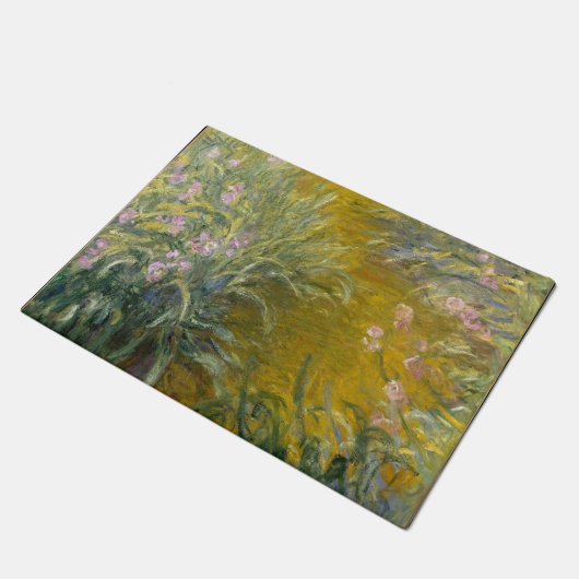 Het pad door de Irises - Claude Monet Deurmat (Schuin)