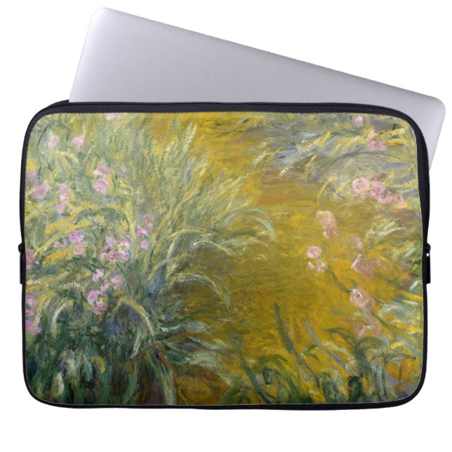 Het pad door de Irises - Claude Monet Laptop Sleeve (Voorkant)