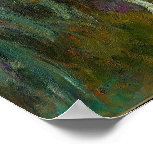 Het pad door de Irises - Claude Monet Poster (Hoek)