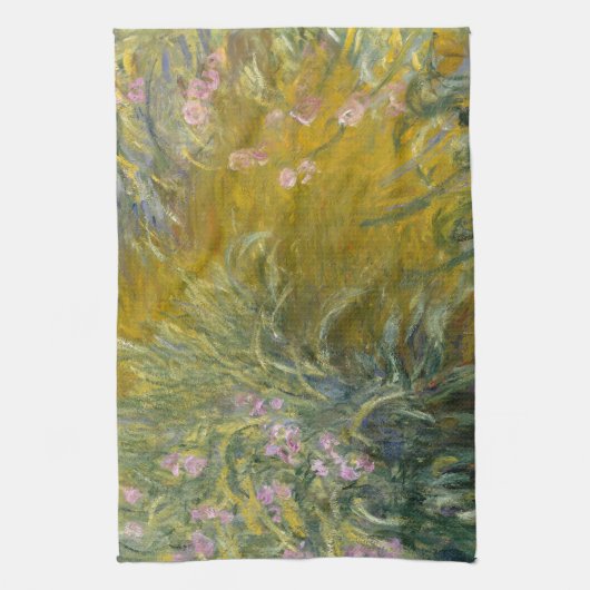 Het pad door de Irises - Claude Monet Theedoek (Verticaal)