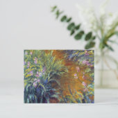 Het pad door de Irises door Claude Monet Briefkaart (Staand voorkant)