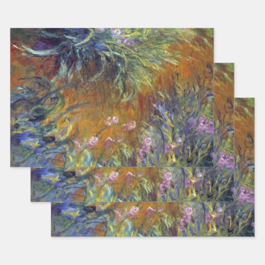 Het pad door de Irises door Claude Monet Inpakpapier Vel (Set)