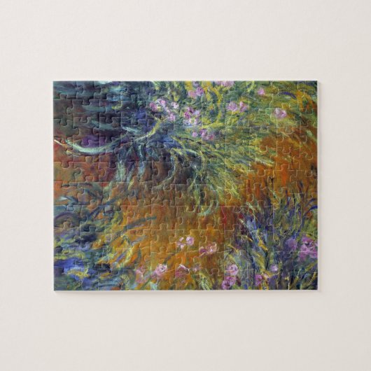 Het pad door de Irises door Claude Monet Legpuzzel (Horizontaal)