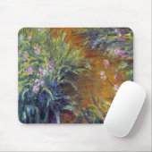 Het pad door de Irises door Claude Monet Muismat (Met muis)