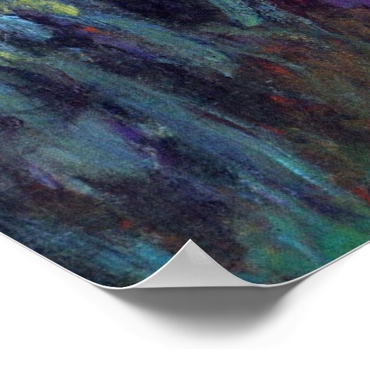 Het pad door de Irises door Claude Monet Poster (Hoek)