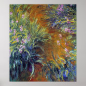 Het pad door de Irises door Claude Monet Poster (Voorkant)
