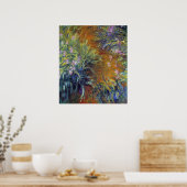 Het pad door de Irises door Claude Monet Poster (Keuken)
