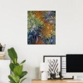 Het pad door de Irises door Claude Monet Poster (Thuiskantoor)