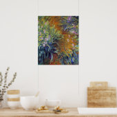 Het pad door de Irises door Claude Monet Poster (Keuken)
