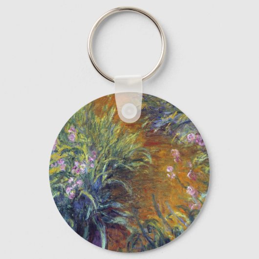 Het pad door de Irises door Claude Monet Sleutelhanger (Voorkant)