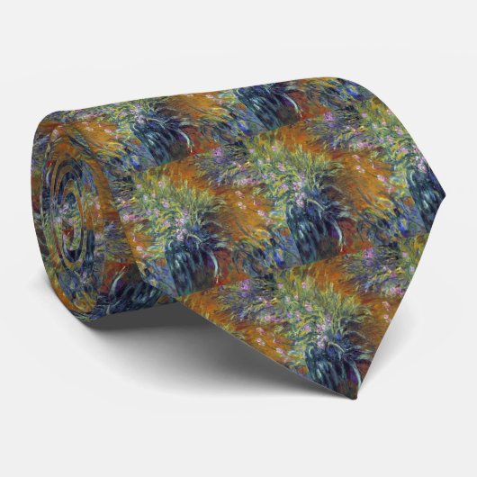 Het pad door de Irises door Claude Monet Stropdas (Opgerold)