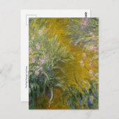 Het pad door de Irises door Monet Briefkaart (Voorkant / Achterkant)