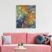 Het pad door de irissen door Claude Monet Canvas Afdruk (Insitu (Woonkamer))