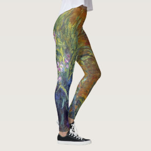 Het pad door de irissen door Claude Monet Leggings