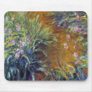 Het pad door de irissen door Claude Monet Muismat
