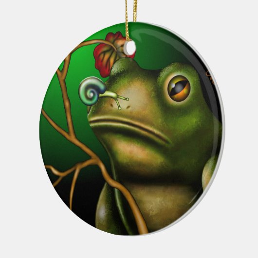 Het pad en de slak II Keramisch Ornament (Links)