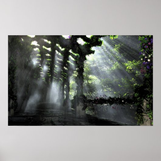 Het pad in de schaduw poster (Voorkant)