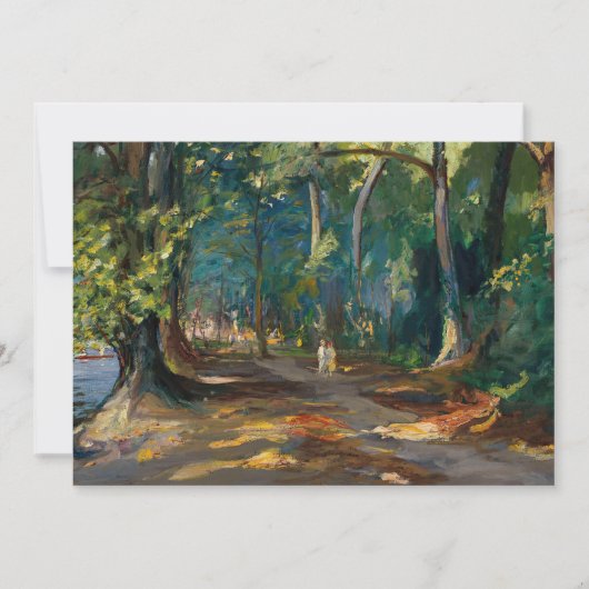 Het pad langs de rivier | Sir John Lavery (Voorkant)