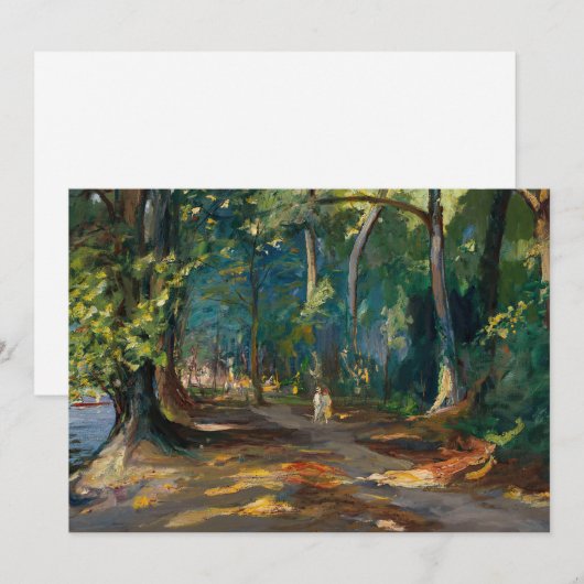 Het pad langs de rivier | Sir John Lavery (Voorkant / Achterkant)