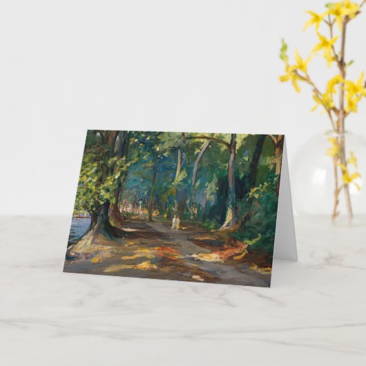 Het pad langs de rivier | Sir John Lavery Kaart (Gele Bloem)