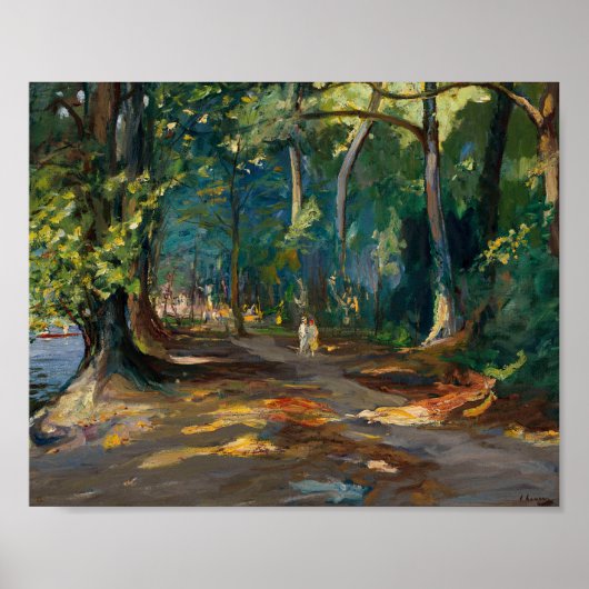 Het pad langs de rivier | Sir John Lavery Poster (Voorkant)