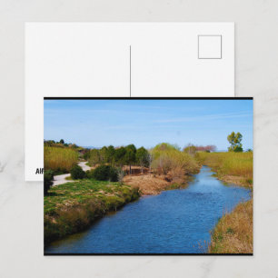 Het pad langs de Túria rivier Briefkaart