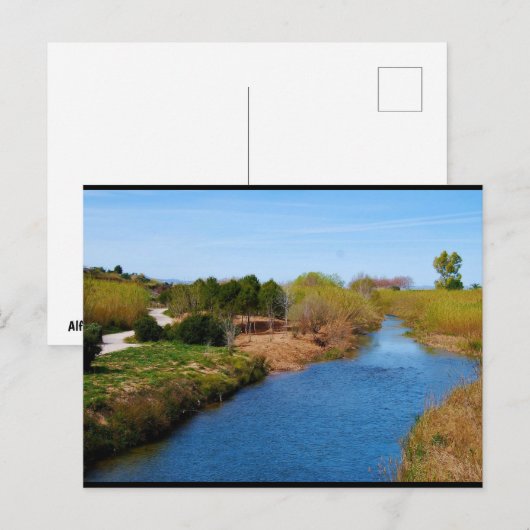 Het pad langs de Túria rivier Briefkaart (Voorkant / Achterkant)
