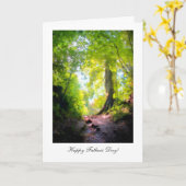 Het pad lijkt altijd steilste - Happy Fathers Day Kaart (Gele Bloem)