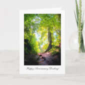 Het pad lijkt steepest, Happy Anniversay Darling Kaart (Voorkant)