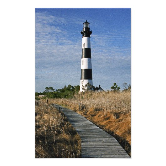 Het pad naar Bodie Island Lighthouse Foto Afdruk (Voorkant)