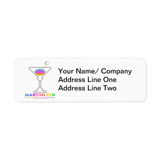 Het pad naar cocktailverlichting Labels (Voorkant)