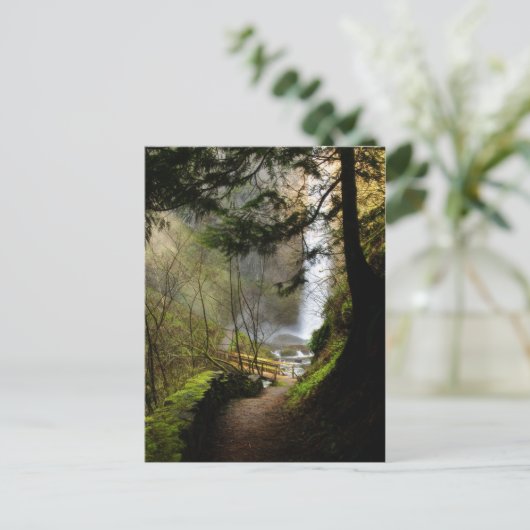 Het pad naar het Briefkaart van Latourell Herfsten (Staand voorkant)