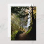Het pad naar het Briefkaart van Latourell Herfsten (Voorkant / Achterkant)