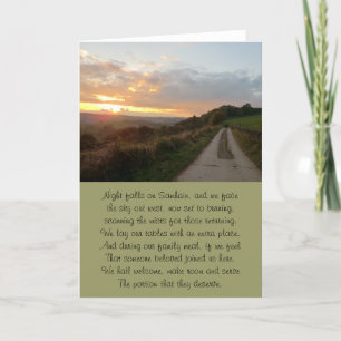 Het pad naar huis Samhain Sunset Kaart