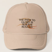 "Het pad naar roem" Inspirerende quote Trucker hoe Pet (Voorkant)