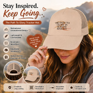 "Het pad naar roem" Inspirerende quote Trucker hoe Pet