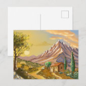 Het pad van de hut briefkaart (Voorkant / Achterkant)