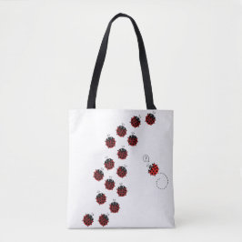 Het pad van de lente tote bag