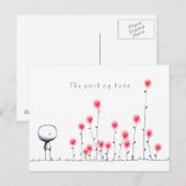 Het pad van de liefde briefkaart (Voorkant / Achterkant)