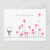 Het pad van de liefde briefkaart (Voorkant)