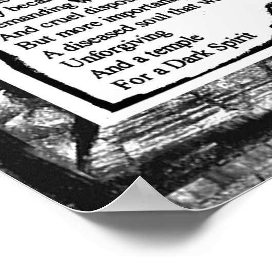 Het pad van de oude vrouw poster (Hoek)