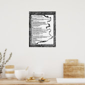 Het pad van de oude vrouw poster (Keuken)