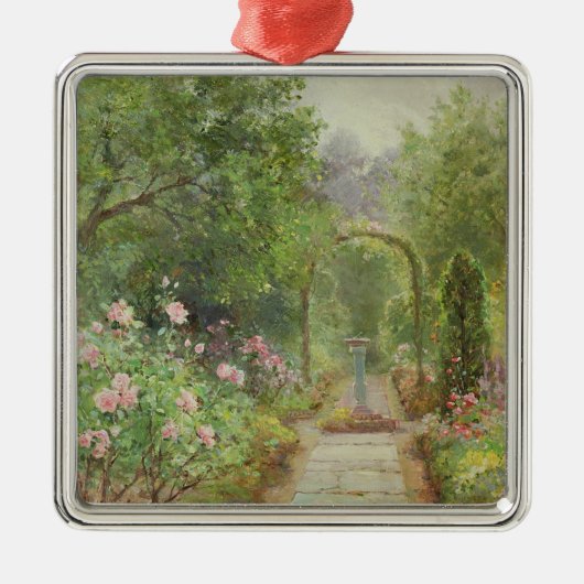 Het pad van de tuin metalen ornament (Voorkant)