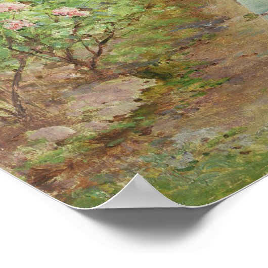 Het pad van de tuin poster (Hoek)