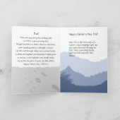 Het pad van het leven bewandelen met vader: Vaderd Feestdagen Kaart (Binnen)