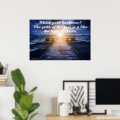 Het pad van het lichte Poster (Thuiskantoor)